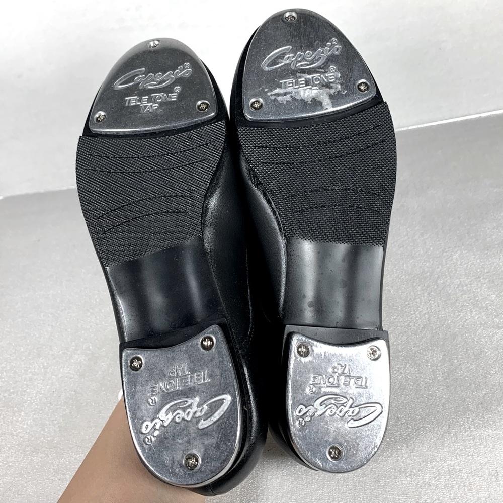 Capezio Women’s Mary Jane Leather Tap Shoe 3800 in Black Size 5M - Picture 3 of 11